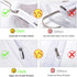 Hanging Garment Bags Cover 24''X48'' Lightweight Clear White Suit Protector Cover (Pack of 6) with Study Full Zipper for Suit Clothes Storage Closet (24''X48'', White)