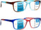 K KENZHOU Progressive Multifocus Reading Glasses Blue Light Blocking for Women Men No Line Multifocal Readers