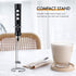 FoodVille MF02 Rechargeable Milk Frother Handheld Foam Maker with Stainless Whisk for Cappuccino, Latte, Bulletproof Coffee, Keto Diet, Protein Powder, Matcha