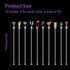 Geiserailie 30 Pieces Acrylic Cocktail Stirrer Sturdy Cocktail Swizzle Stirrer Clear Swizzle Sticks Cocktail Colorful Cocktail Drink Stirrer for Bars Bartender Cafes Restaurants Home Use
