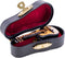 BROADWAY GIFTS Women's Miniature Musical Instrument Lapel Pins - Velvet Lined Case - Classic Guitar