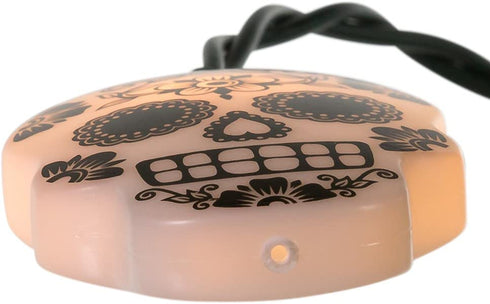 Kurt Adler UL 10-Light LED Sugar Skull Color Changing Light Set