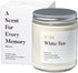 Mia's Co White Tea Scented Candle, Handmade with Natural Soy Wax and Cotton Wicks, 7.5 oz Minimalist Candle for Home, Long Lasting Burning for Stress Relief, Candle Gift for Women