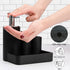 Lotion Pump Dispenser with Soap Sponge Holder-TAUVLL Soap Dispenser Pump Bottle with Brush Holder for Kitchen Sink and Bathroom Countertop Storage and Organization? Matte Black