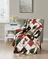 GoodGram Ultra Plush Christmas & Halloween Themed Fleece Throw Blankets - Assorted Styles (Farmhouse Plaid Merry Christmas)
