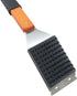 M.P.I cooper Grill Cleaning Brush and Scraper, Best BBQ Wire Bristles Brush for Grill Cleaning, Long Wooden Rubber Handle for Comfortable Safe and Strong Grip with Bottle Opener Tool