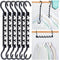 Smartor 20-Pack Space Saving Hangers, Cascading Wonder Magic Hangers, Closet Organizers and Storage, Clothes Organizer, Space Saver Closet Organization Hangers, Black