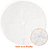 EHEYCIGA Fleece Christmas Tree Skirt White 48 inches with Silver Snowflakes and Stars Stamped Silver, Christmas Tree Blanket for Xmas Tree, Holiday Christmas Tree Decorations