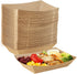 Eupako Paper Food Trays 3 Lb Capacity Disposable Kraft Paper Food Serving Tray Grease Resistant Boat (Brown, 100 Pack)