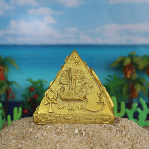 IMIKEYA Mini Pyramid Model Egyptian Pyramid Egypt Figurine Statue Model Sculpture Feng Shui Decorations Home Office Decor 2pcs