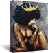 Black Queen Wall Art Africa America Wall Art Black Girl Canvas Wall Art Dector Pictures African Art Bedroom Wall Decorations Black Queen Artworks For Living Room No Frame 16x24 Inch