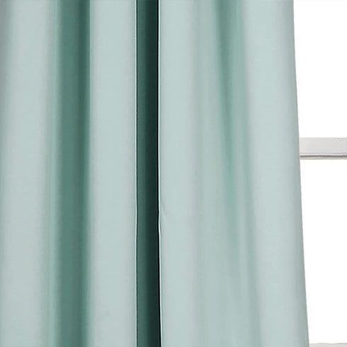 Lush Decor Curtains-Grommet Panel with Insulated Blackout Lining, 84 in L Pair, Blue