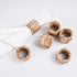 ATTAONE 12pcs Round Woven Napkin Ring, Water Hyacinth Napkins Holder, Handmade Braided Natural Napkin Rings, Christmas, Thanksgiving, Birthday Party Decorations and Everyday Life