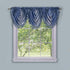Achim Home Furnishings Ombre Tie up Shade Window Curtain, 50" x 63", Blue