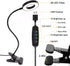 Desk Lamp Clip on Light, Desk Light 48 LED Lamp with 3 Lighting Modes, Dimmable 10 Brightness Levels, 360° Adjustable Gooseneck, Eye-Caring Small Lamp for Bed Headboard Reading Makeup Eyebrow (Black)