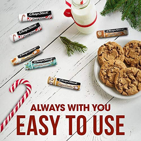 ChapStick Holiday Stocking Holiday Flavored Lip Balm Gift Set for Lip Care, Stocking Stuffer - 0.15 Oz (Pack of 5)