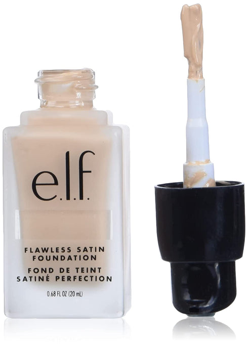 e.l.f. Flawless Finish Foundation, Lightweight & Medium Coverage, Semi-Matte Finish, Snow, 0.68 Fl Oz (20mL)