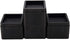 Joyclub Bed Risers 3 Inch Heavy Duty Stackable Furniture Risers for Sofa Table Couch Lift Height of 3 or 6 Inches (4 Pack Black)