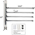 Lonffery Towel Rack for Bathroom, 4-Arm Black Wall Mounted Towel Rack, Outdoor Towel Rack for Hot Tub, Pool, Towel Hanger Space Saving.
