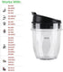 Veterger 2 Pack Replacement Parts Cup with Lid,Compatible with Ninja Blender Auto iQ BL480 BL482 BL642 NN102 BL682 BL450 BL2013 (2 12oz)