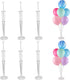6 Sets 30" Height Table Balloon Stand Kit for Birthday Decorations, Wedding Decorations, party Decorations ,Clear Table Desktop Balloon Holder with 11 Balloon Sticks, 7 Balloon Cups and 1 Balloon Base