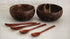 COCOBANGO® Coconut Bowls with Spoons and Forks: Vegan, Organic, 100% natural Coconut Bowls, Smoothie bowls, Wooden Bowls for Food, Wooden Fruit Bowls, Acai Bowls (Set of 2)