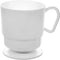 Party Essentials 8-Ounce Hard Plastic Coffee Cups, 10-Count, White