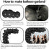 Mobacurty Black Party Balloons Garland Arch Kit, 100Pcs 12Inch and 5Inch Party Decoration Latex Matte Black Balloons for Wedding Graduation Baby shower Birthday Party Decorations Supplies