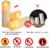 Aignis Flickering Flameless Candles with 10-Key Timer Remote, Exquisite Decor Battery Operated Candles Outdoor Heat Resistant with Realistic Moving Wick LED Flames (vory)