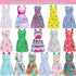 43Pcs Doll Clothes and Accessories Pack Including 10 Mini Dresses 3 Handmade Fashion Clothing Outfits Sets 10 Shoes 20 Cute Doll Accessories for 11.5 inch Girl Doll