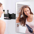 Hair Dryer Holder Wall Mounted, BOJDOPIE Blow Dryer Organizer for Bathroom, Aluminum Alloy Multi-Functional Hair Dryer Rack for Dyson Supersonic, Morden Black