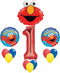 Elmo Sesame Street #1 1st First Birthday Party Supply Balloon Mylar Latex Set