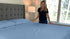 Superity Linen Fitted Sheet, 100% Cotton 200 Thread Count, Cool Breathable and Comfortable,Machine Wash and Dry (Twin 39x75, Blue)