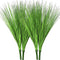 Beebel Artificial Plants 17" Artificial Onion Grass Bushes UV Resistant Plants Faux Shrubs Fake Wheat Grass Greenery Topiaries for Bathroom Home Office House Decorations (4 Pcs/Green)