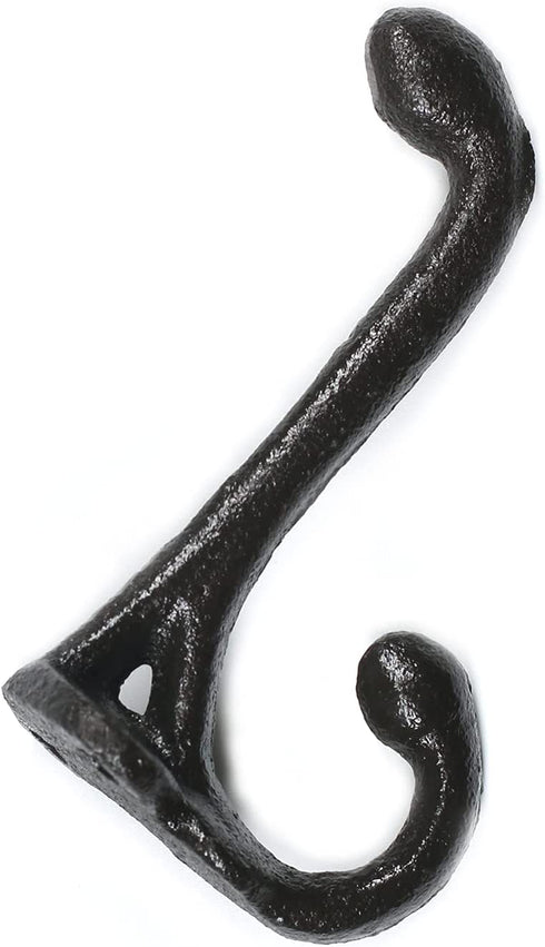 Tinsow Wall Mount Coat Hanger, Hooks Rustic Farmhouse Cast Iron Towel Hanger (6)