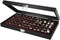 JackCubeDesign Jewelry Ring Display Organizer Storage Box Case Tray Holder with 72 Slot Ring Display(Black, Inside Brown Velvet, 14.7 x 8.3 x 1.97 inches)-:MK248B