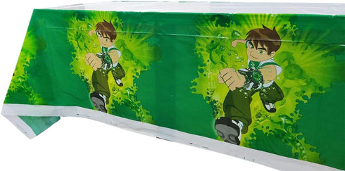 Ben 10 Birthday Party Supplies, 20 pcs Plates 20 pcs Napkins 1 pcs Tablecloth, Ben 10 Themed Party Supplies Set.
