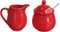 Ceramic Colorful Creamer and Sugar Set with Lid Spoon, Coffee Serving Set