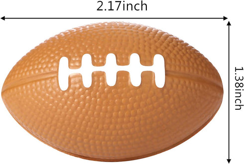 30 Packs Mini Football Sports Stress Ball, Mini Foam Sports Ball, Foam Sports Ball for School Carnival Reward, Chrismas Party Bag Gift Fillers