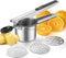 WILLIZTER Potato Ricer, Stainless Steel Potato Ricer Fruit and Vegetables Masher Food Ricer Large Capacity with 3 Interchangeable Discs & Inner Cup