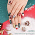 Gellen Christmas Gel Nail Polish Set - 4 Colors Forest Green, Flame Red, Sparkle Gold, Snow White, Popular Gel Nail Art Colors Home Manicure Kit, Color Nail Polish Kit