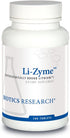 Biotics Research Li Zyme 50 micrograms, Lithium as a Whole Food, phytochemically Bound Lithium. Highly bioavailable. Supports Brain Function. Memory and Mood Support.100 Tablets
