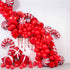 140 Pieces Christmas Balloon Garland Arch Kit - Christmas Candy Cane Windmill Foil Balloons Star Balloons for Xmas Christmas New Year Party Decoration Supplies