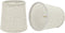 Aspen Creative 32832-2 Small Hardback Empire Shape Chandelier Clip-On Lamp Shade Set (2 Pack), Transitional Design in Flaxen, 5" bottom width (4" x 5" x 5")
