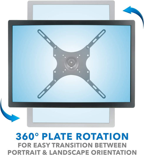 Mount-It! Locking TV Wall Mount, Full Motion TV Mount with Anti-Theft Lockable Quick Release VESA Head, Fits VESA 100, 200 and 400, 44 Lbs Capacity