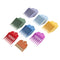 8 Pcs Professional Colorful Hair Clipper Combs Guide Accessories, Wahl Replacement Guards Set #3171-500 – 1/8” to 1” Great for All Wahl Clippers/Trimmers, Random Colors