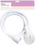 Diane Portable Shampoo Spray Hose – Sink Hose Nozzle for Washing Hair – 43” – White – D880