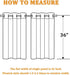 RYB HOME Blackout Curtain Tiers - Thermal Insulting Small Window Decor for Bedroom Bathroom Kitchen Boho Privacy Drapes, Beige, W 42 x L 36, 2 Panels