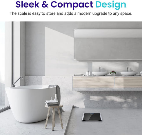 Etekcity Digital Body Weight Bathroom Scale with Step-On Technology, 400 Lb