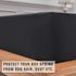 Twin Six Premium Bed Box Spring Cover, Twin/Twin XL Size, Update Bed Skirt, Mattress Protector Encasement, Black